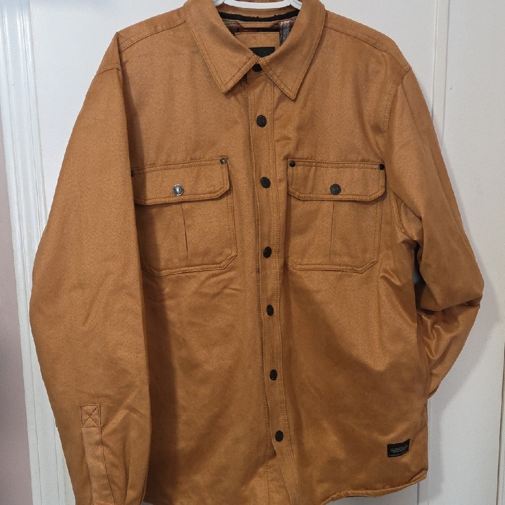 Men's Brown Shirt Jacket